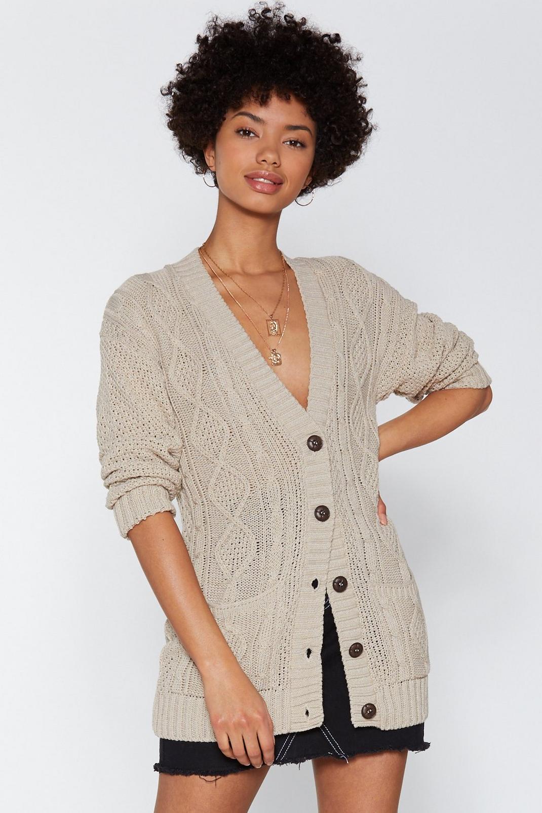 Be Done With Knit Cable Cardigan image number 1