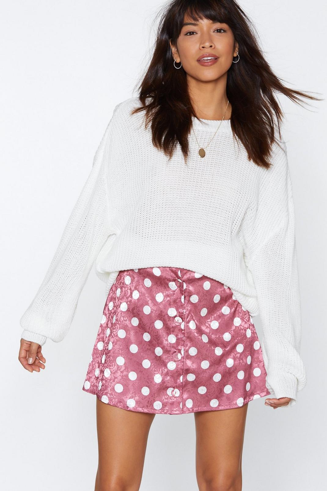 Spot Pushing My Buttons Polka Dot Skirt image number 1