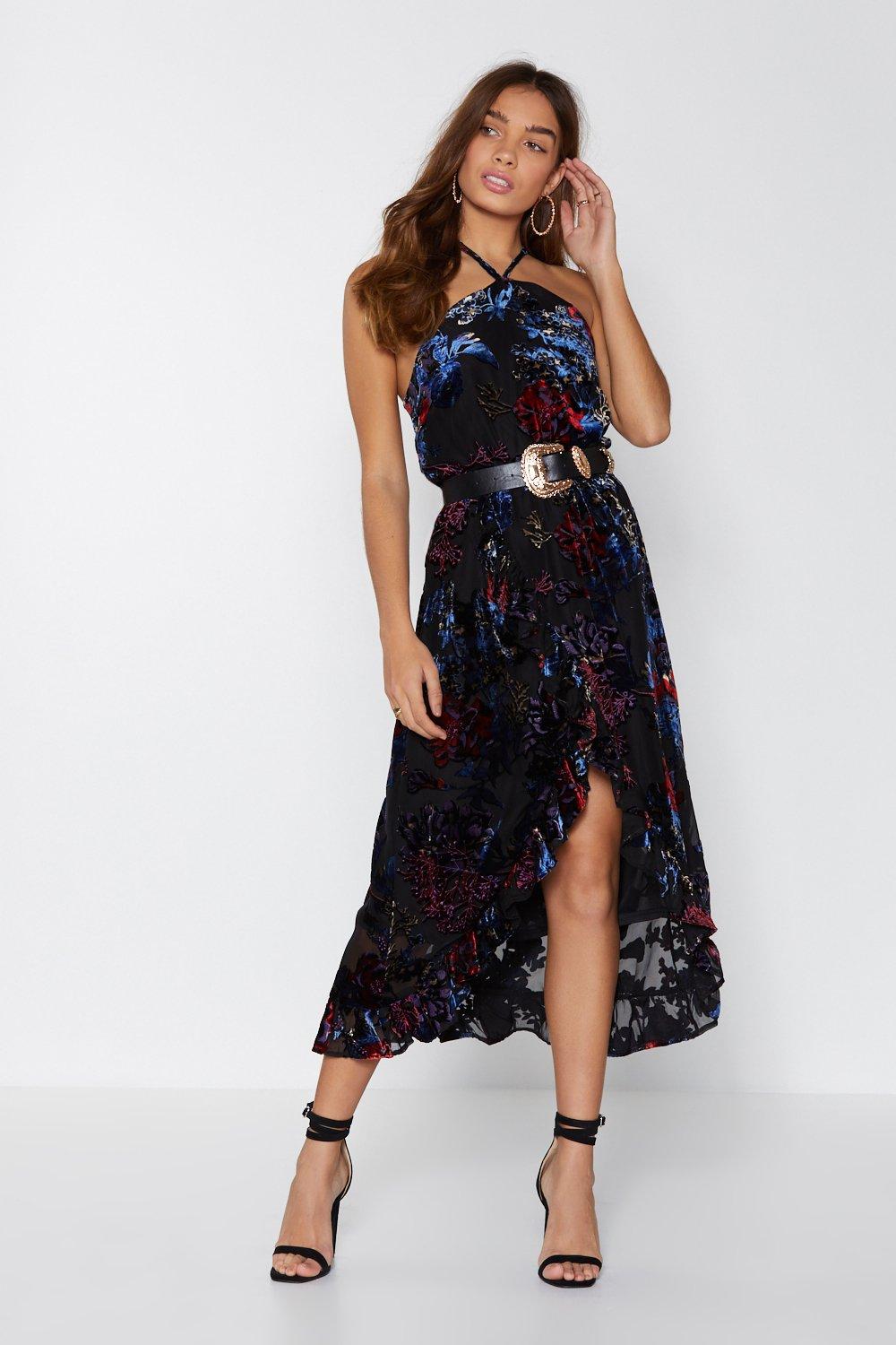 nasty gal velvet dress