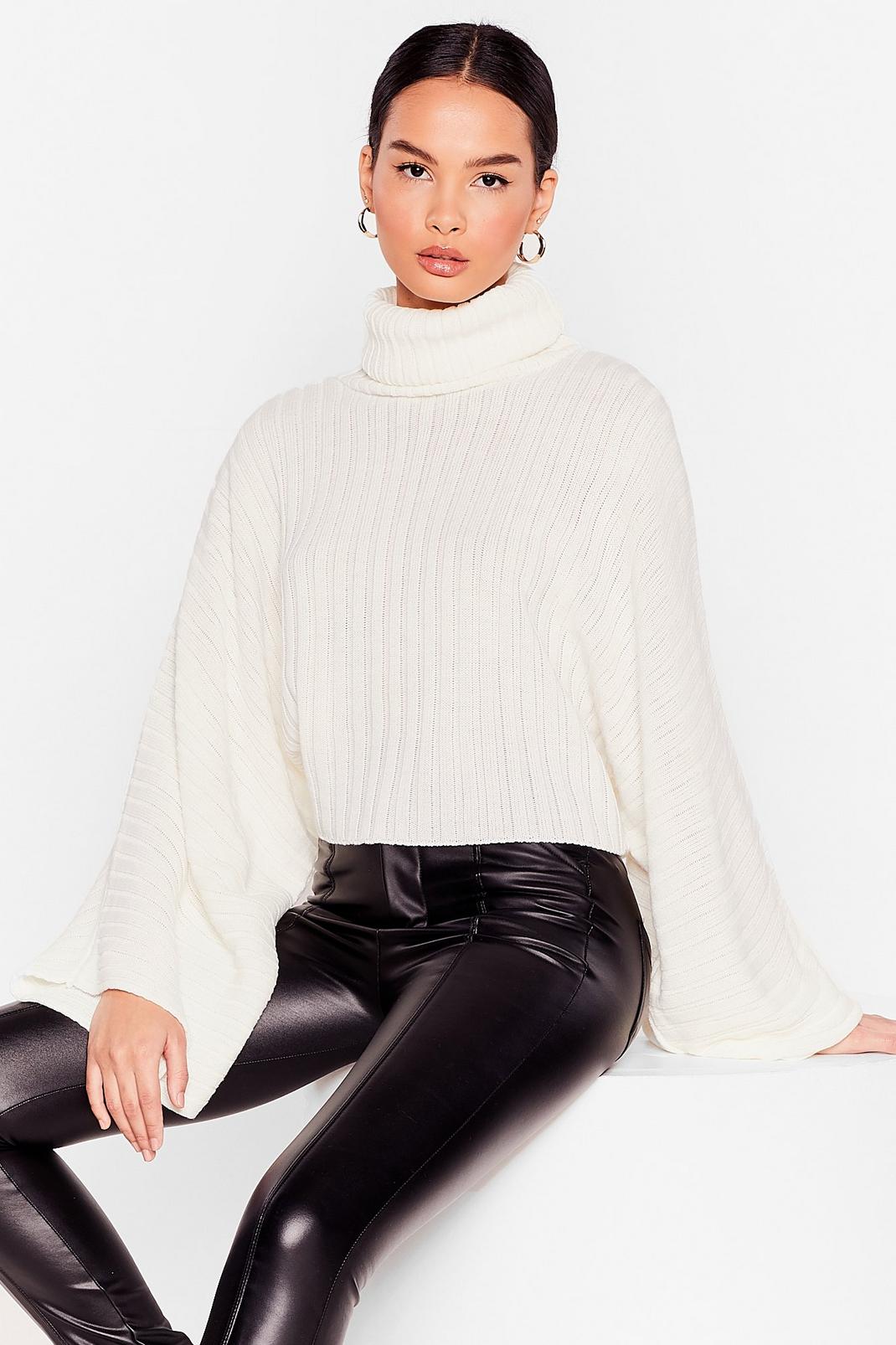 Ivory Call Knit a Day Oversized Jumper image number 1