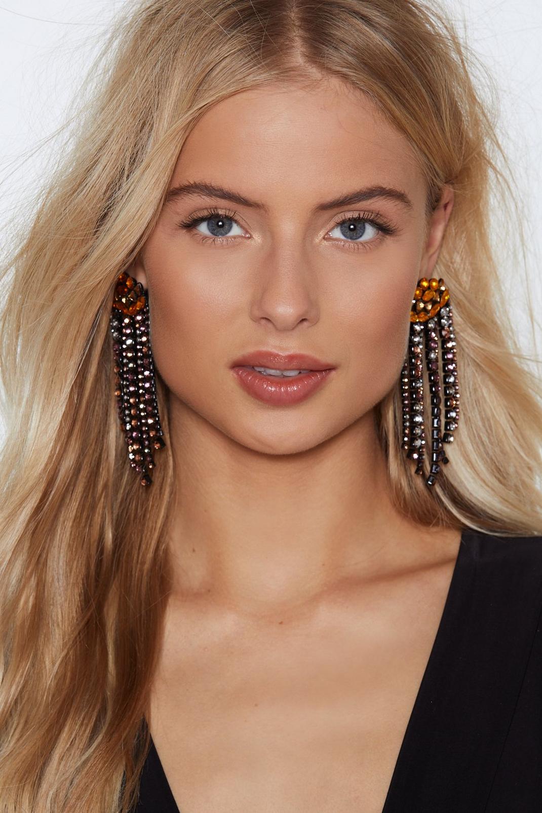 Don't Cry for Me Chandelier Earrings image number 1