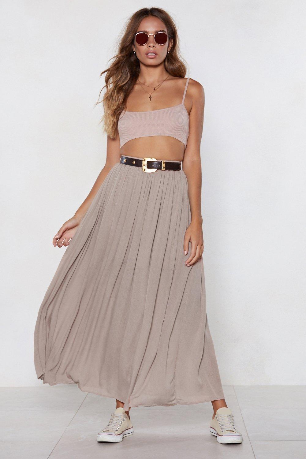 cheesecloth maxi skirt