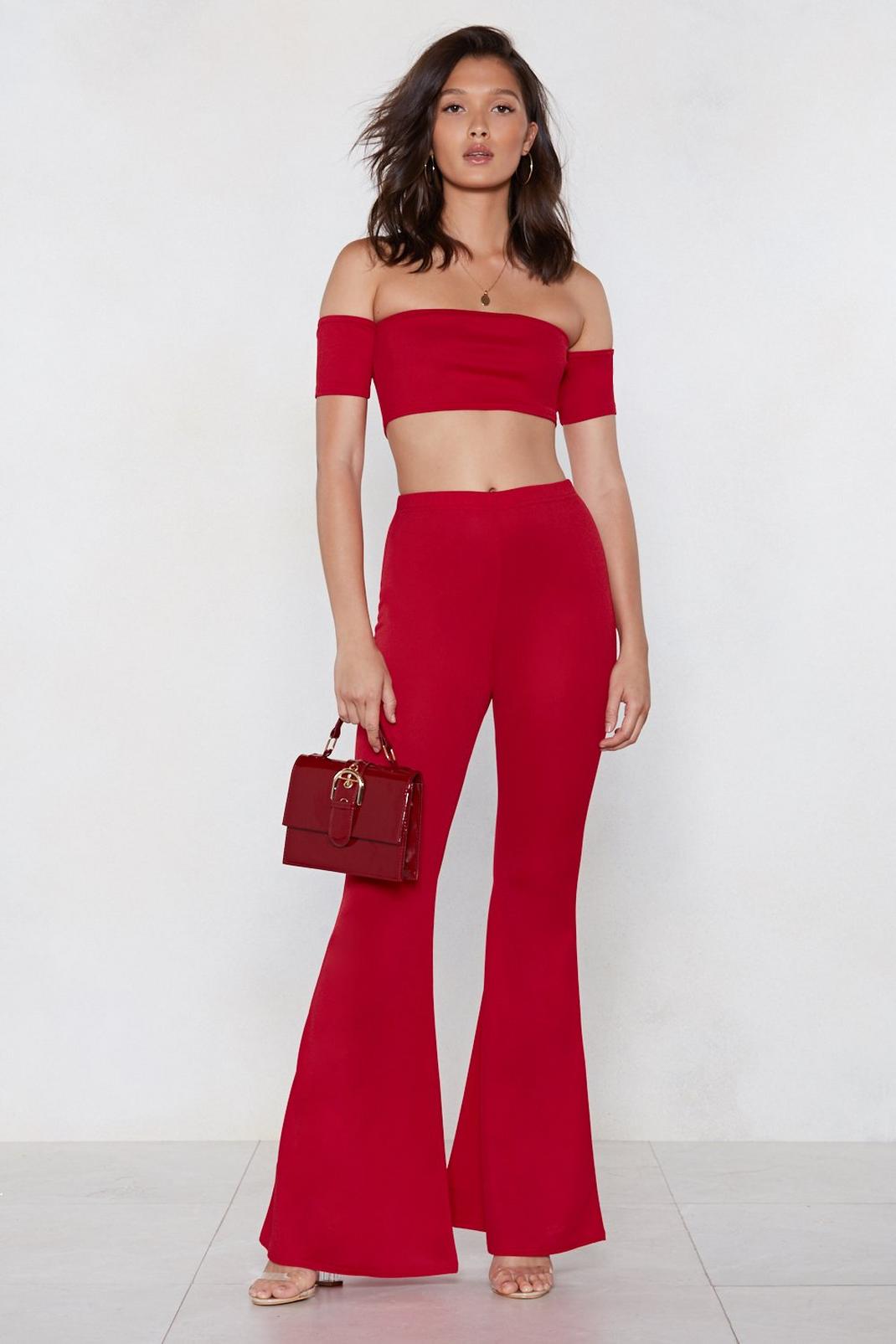See If I Flare Crop Top and Pants image number 1