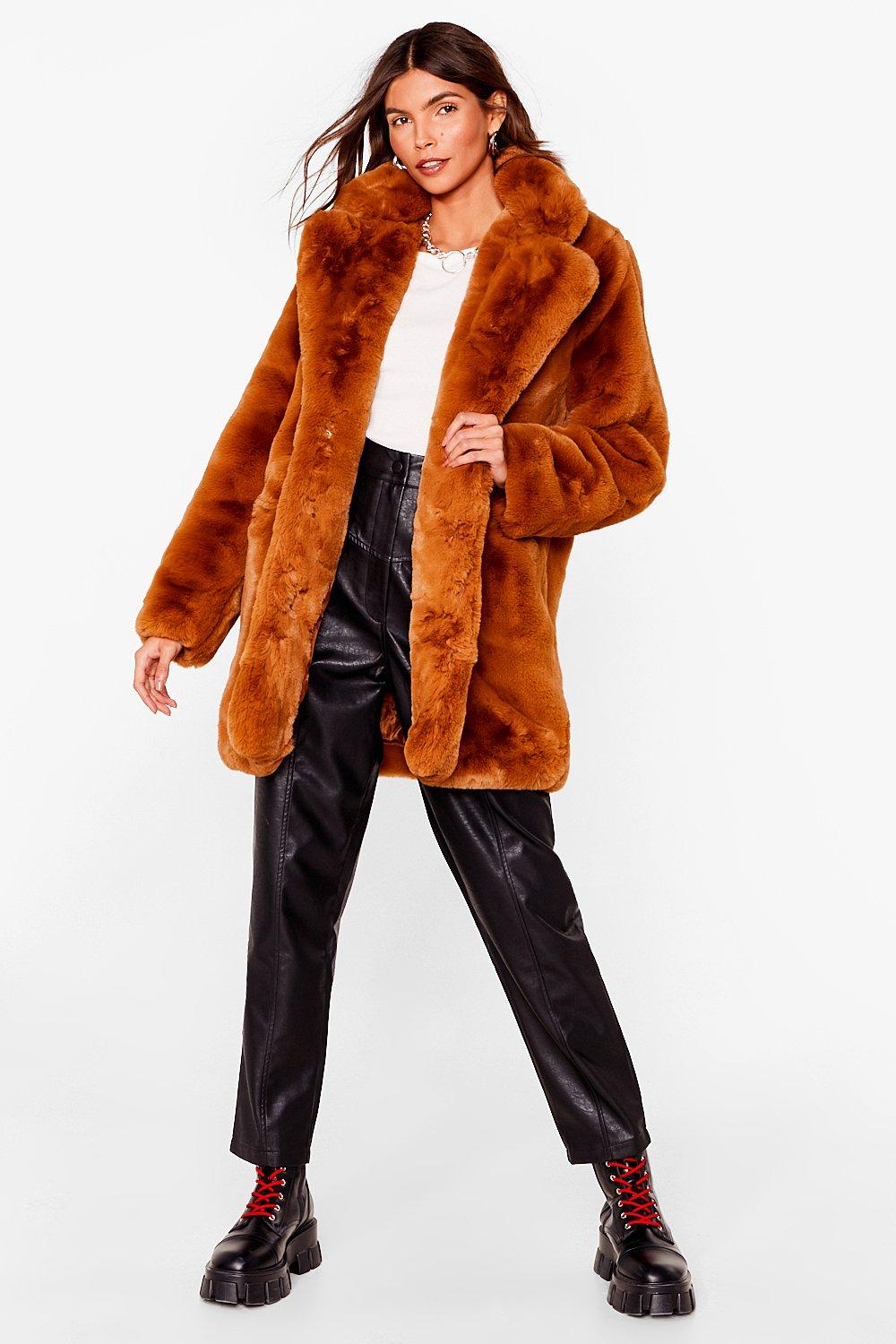 fur coat mid length