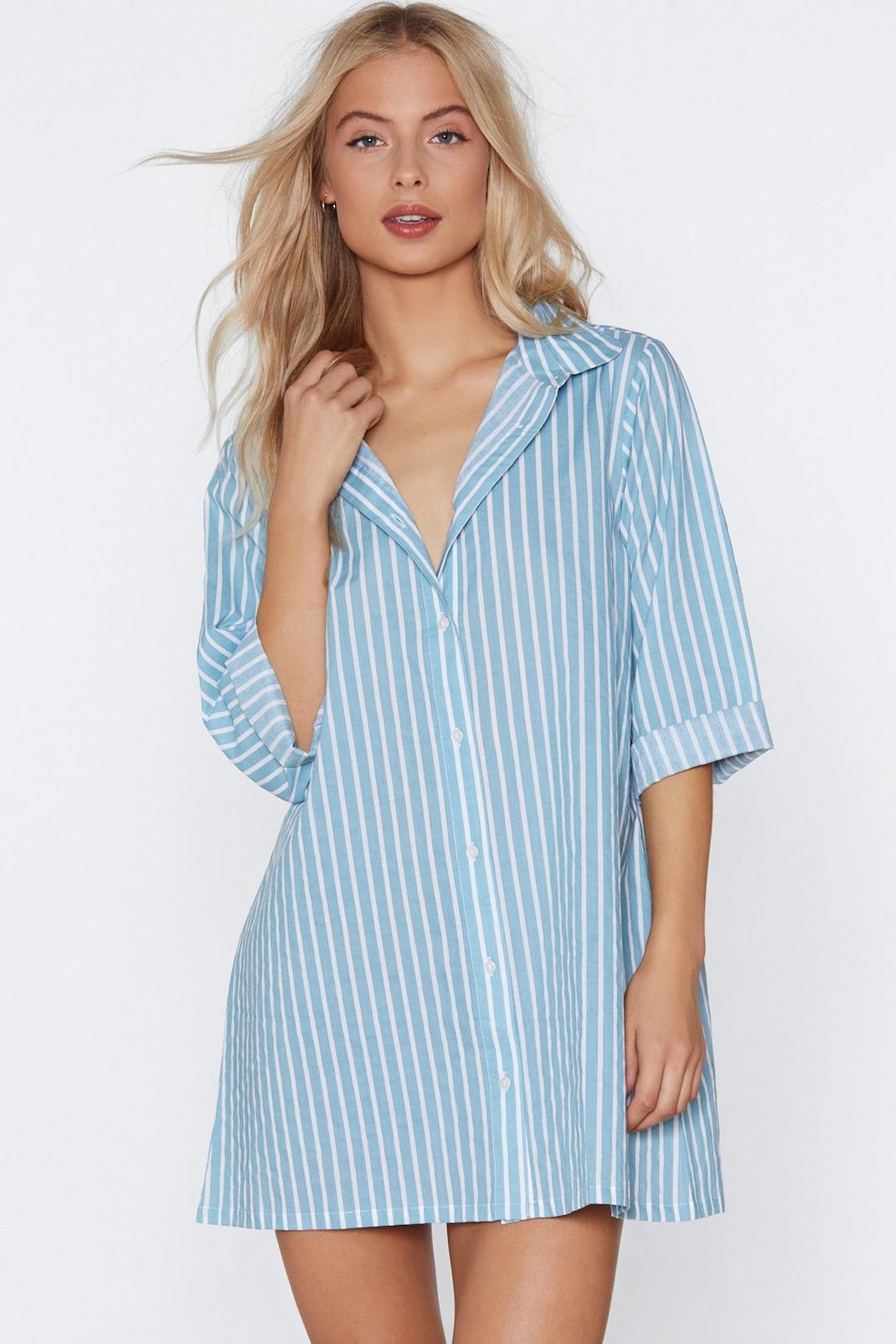Only in Dreams Striped Pajama Shirt image number 1
