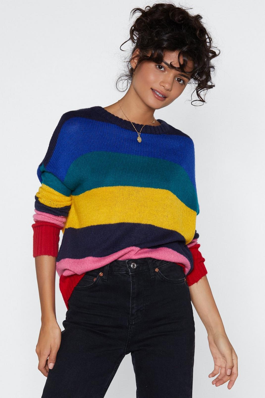 There's a Rainbow Ahead Knit Jumper image number 1