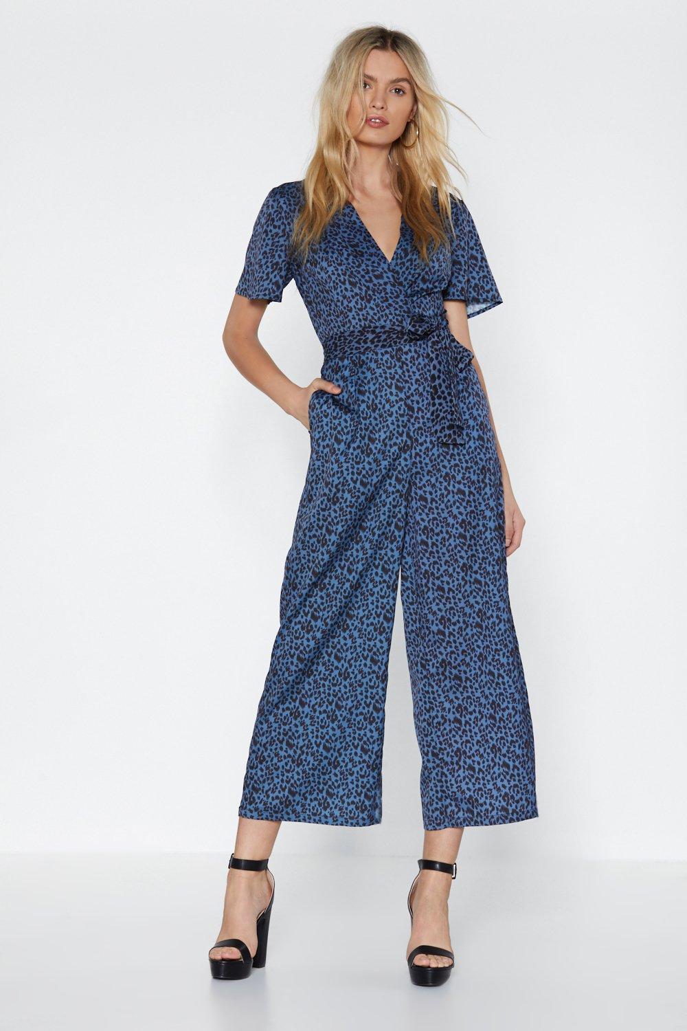 cat print jumpsuit