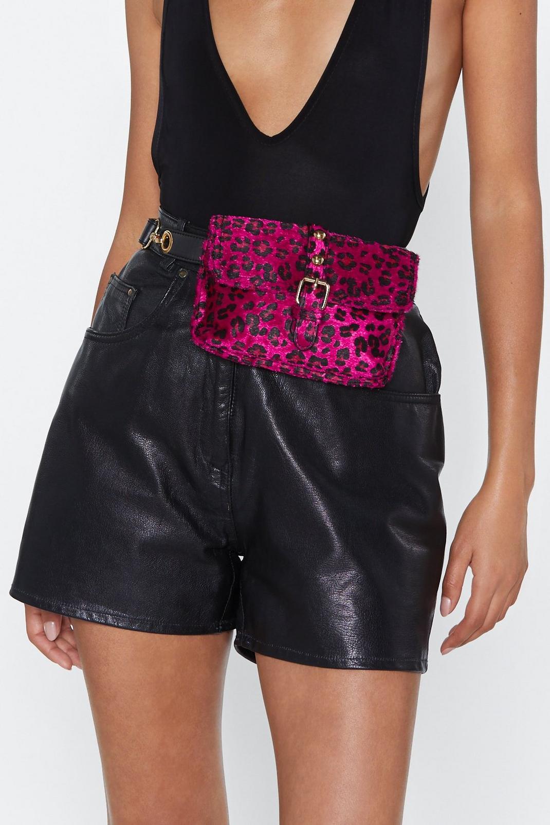 WANT Woman of the Meow-ment Leopard Belt Bag image number 1