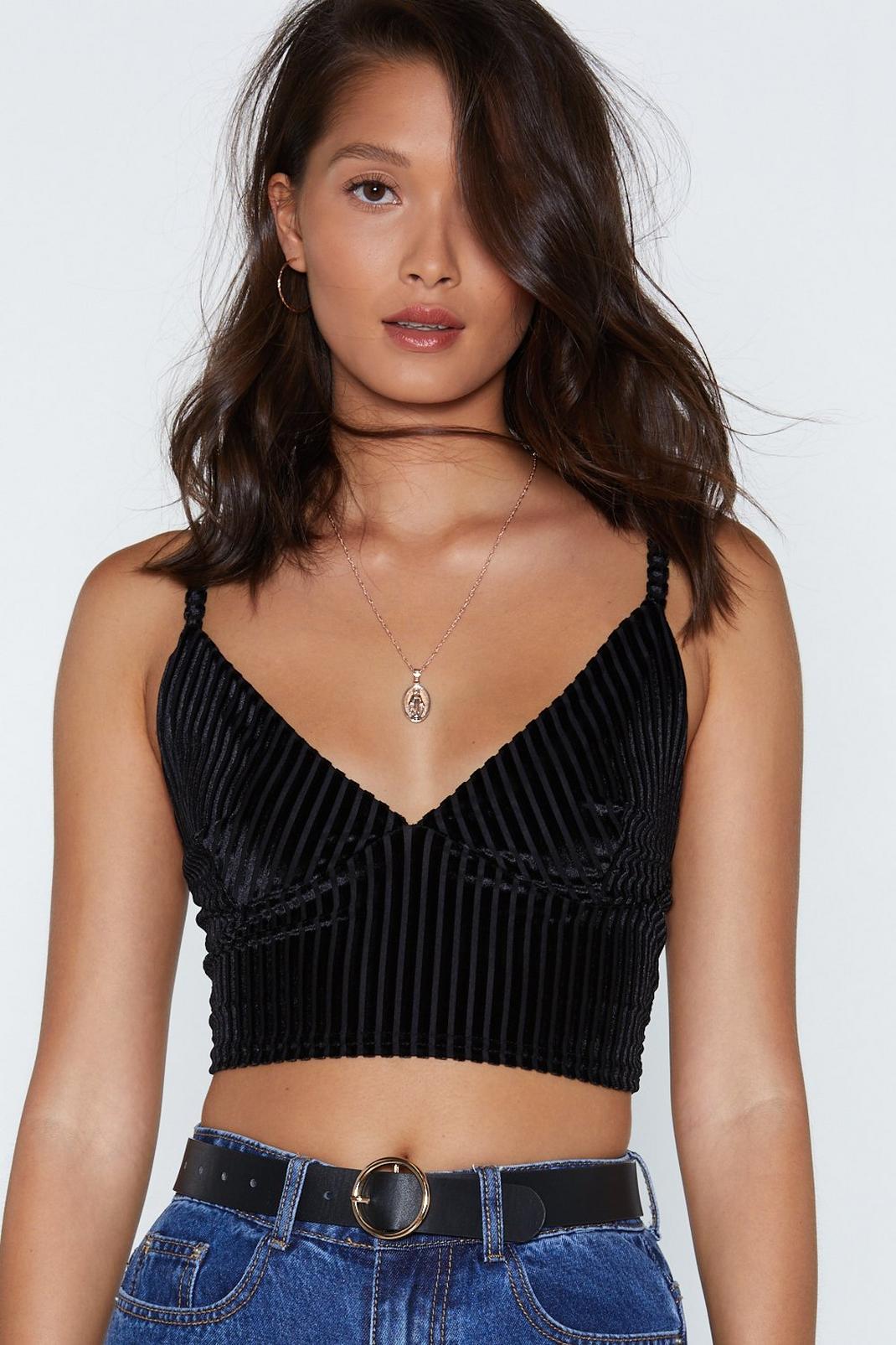 Nothing Touch Velvet Bra Top image number 1