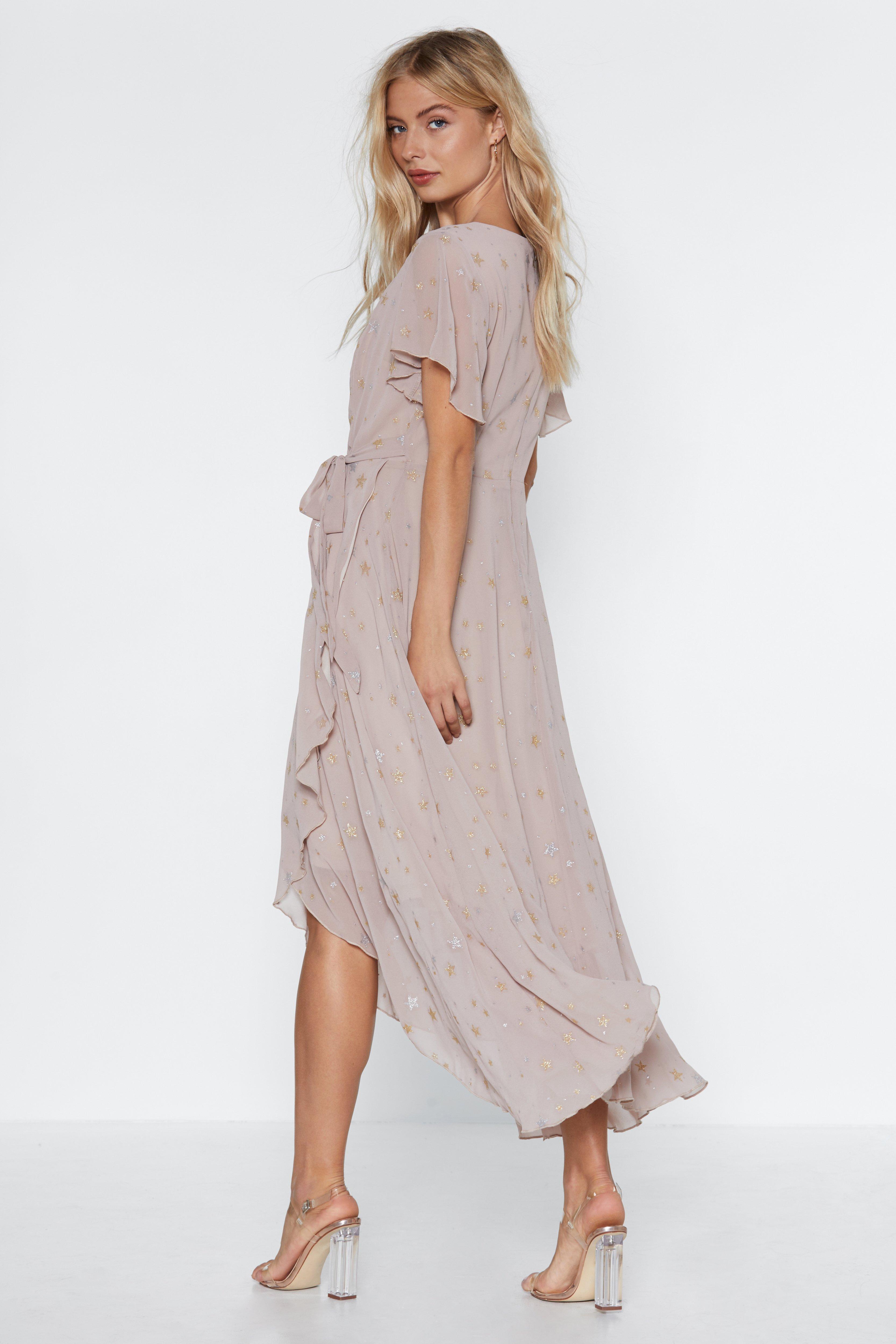 Get The Party Star Ted Wrap Dress Nasty Gal