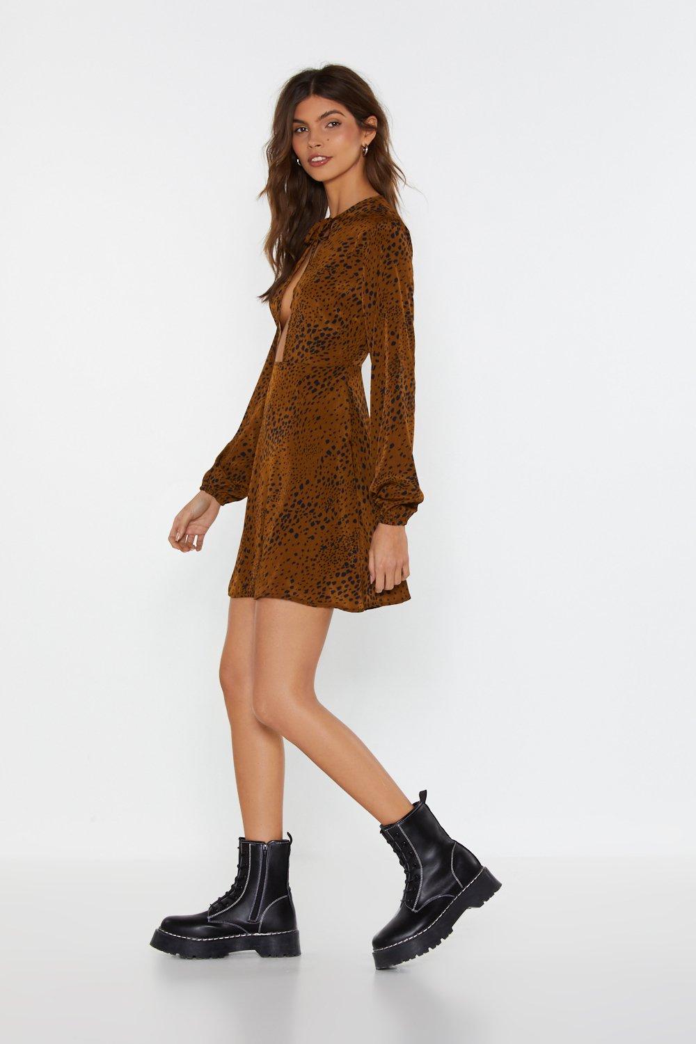Nasty gal outlet cheetah dress