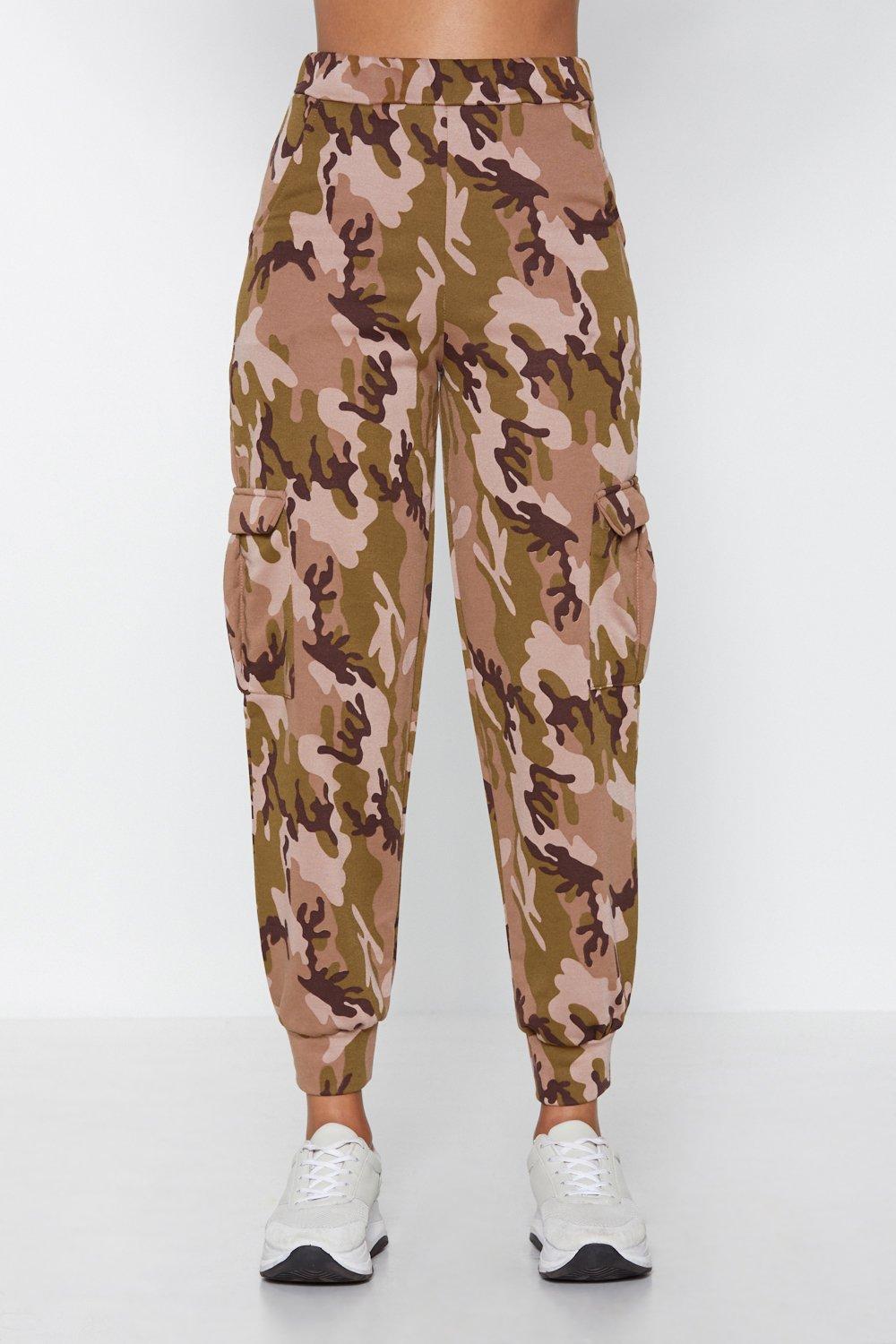 Nasty gal camo joggers top