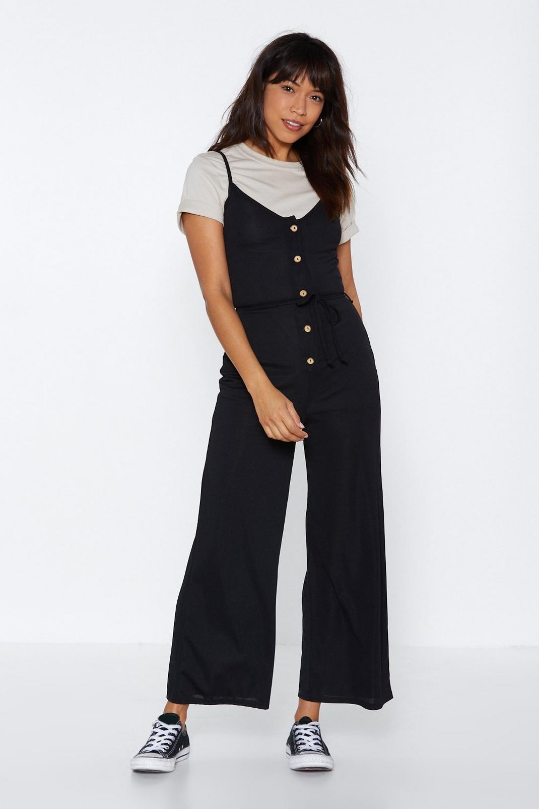 Closing in Wide-Leg Jumpsuit image number 1