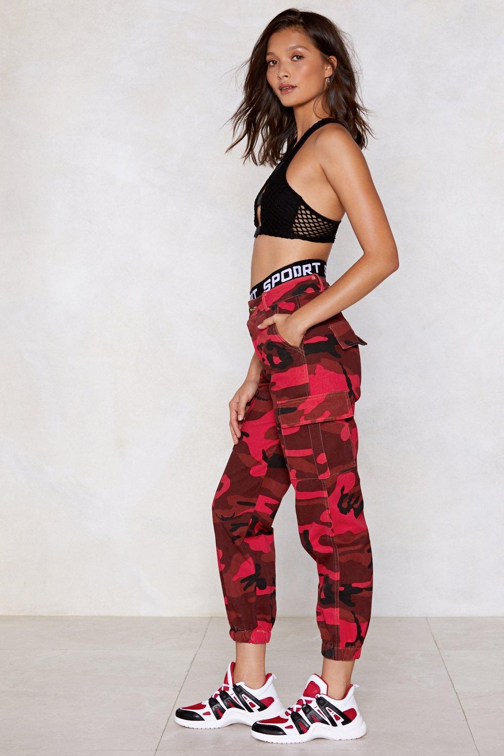 female camo pants