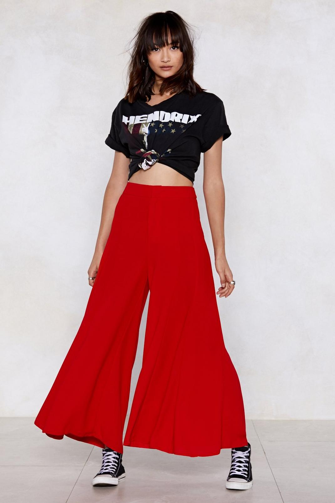 Come Wide with Me High-Waisted Culottes image number 1