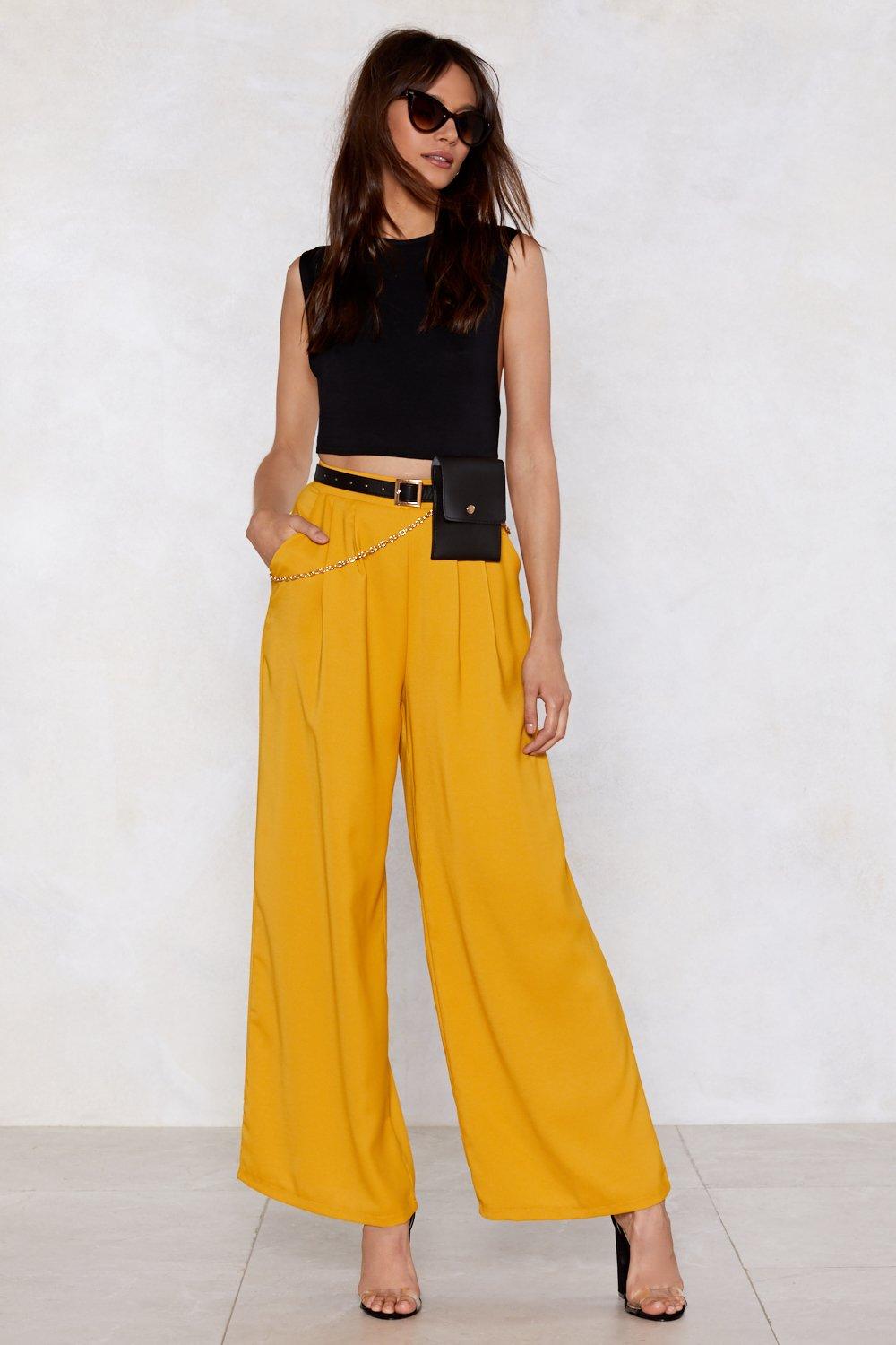 high waisted big leg pants