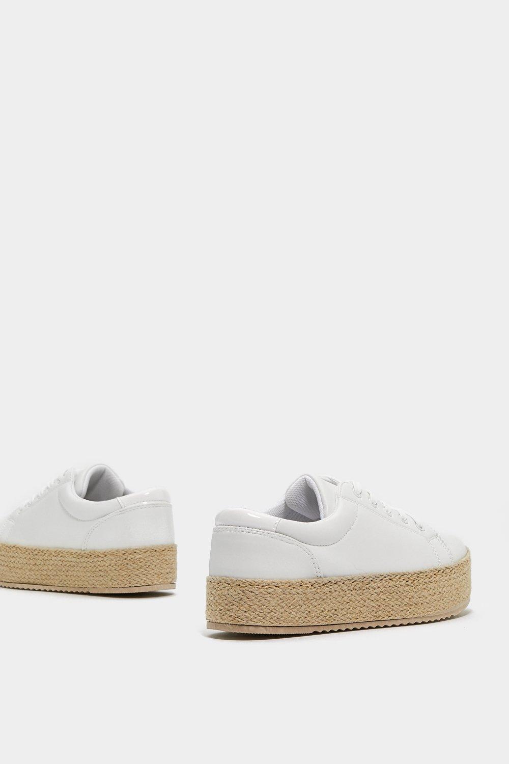 Head Over Heels in Woven Espadrille Sneaker