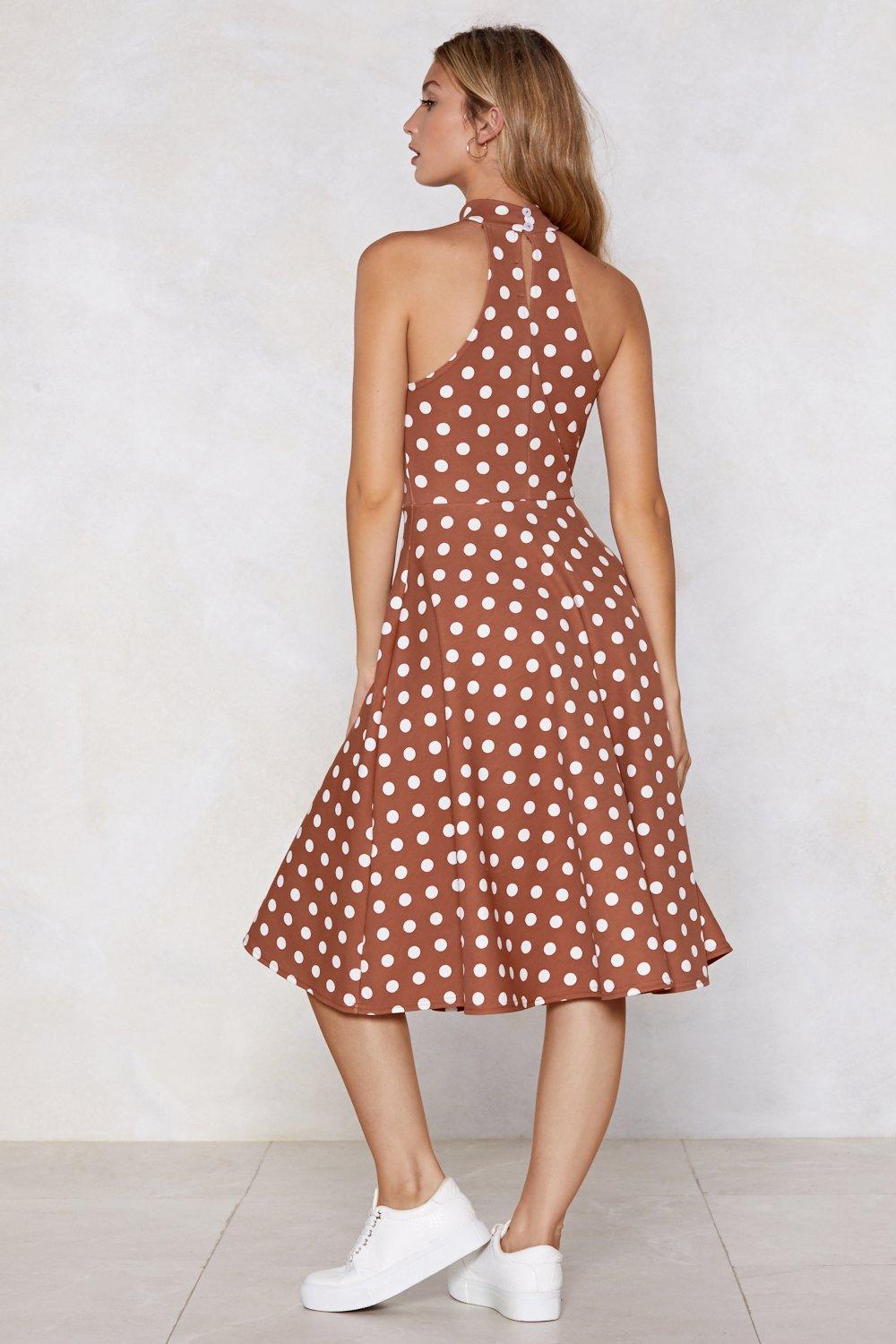 High on the Agenda Polka Dot Dress Nasty Gal