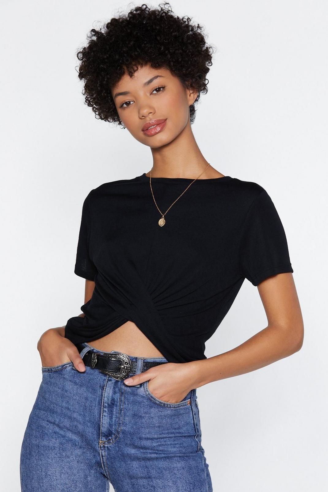 What a Twist Cropped Tee image number 1