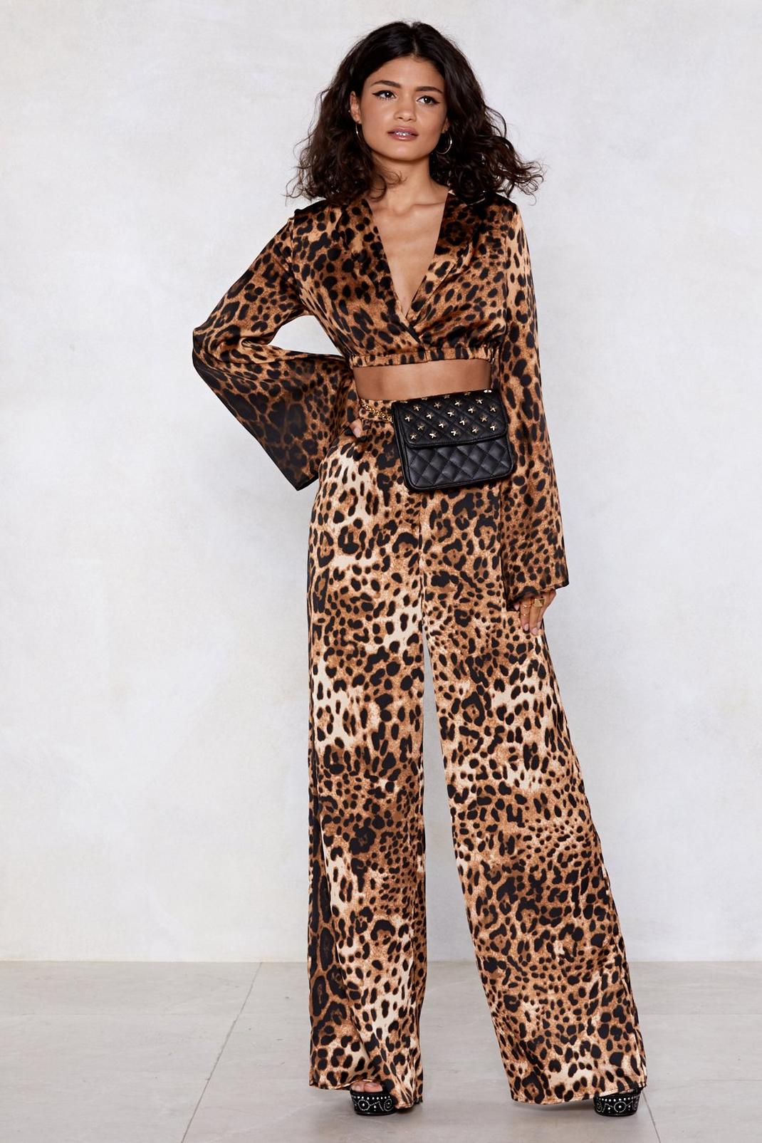 Paw-lease Leopard Pants image number 1