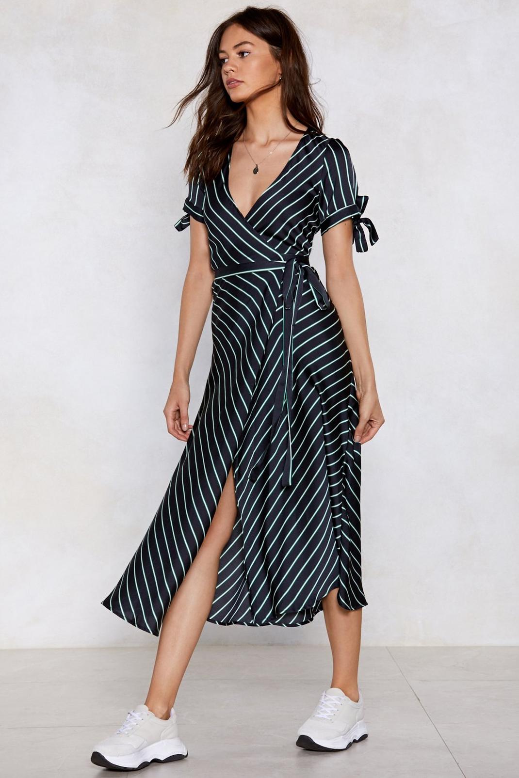 Wrap Your Troubles in Dreams Striped Dress image number 1