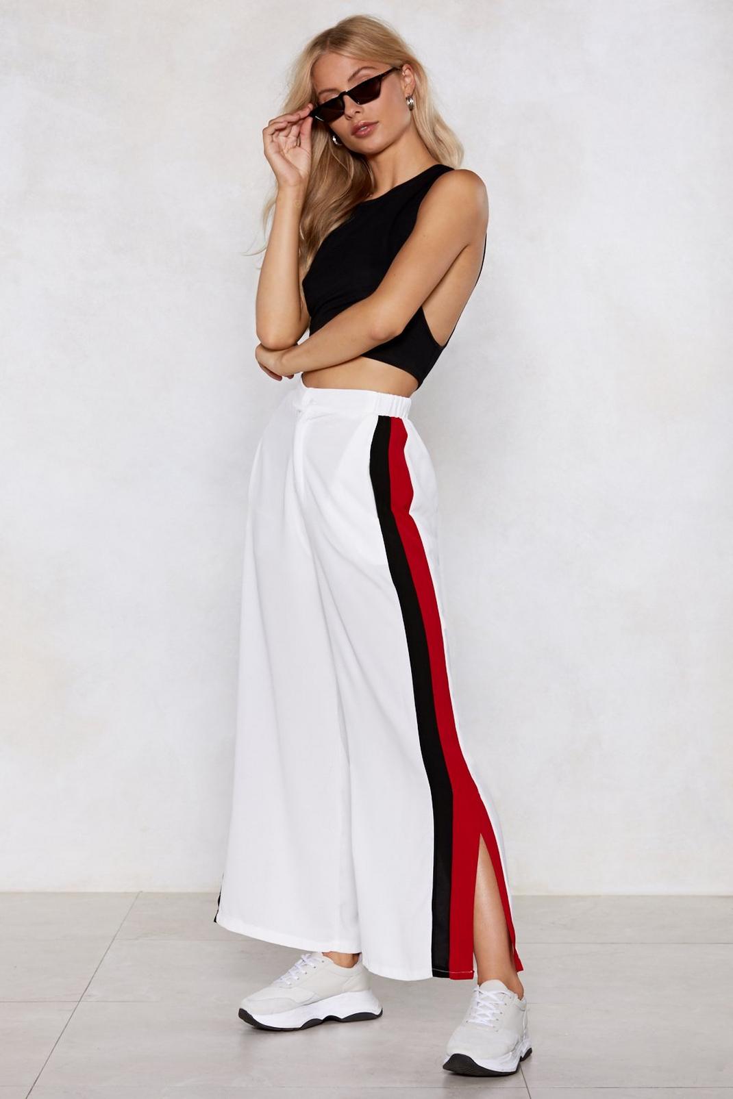 Nice Set of Stripes There Wide-Leg Pants image number 1