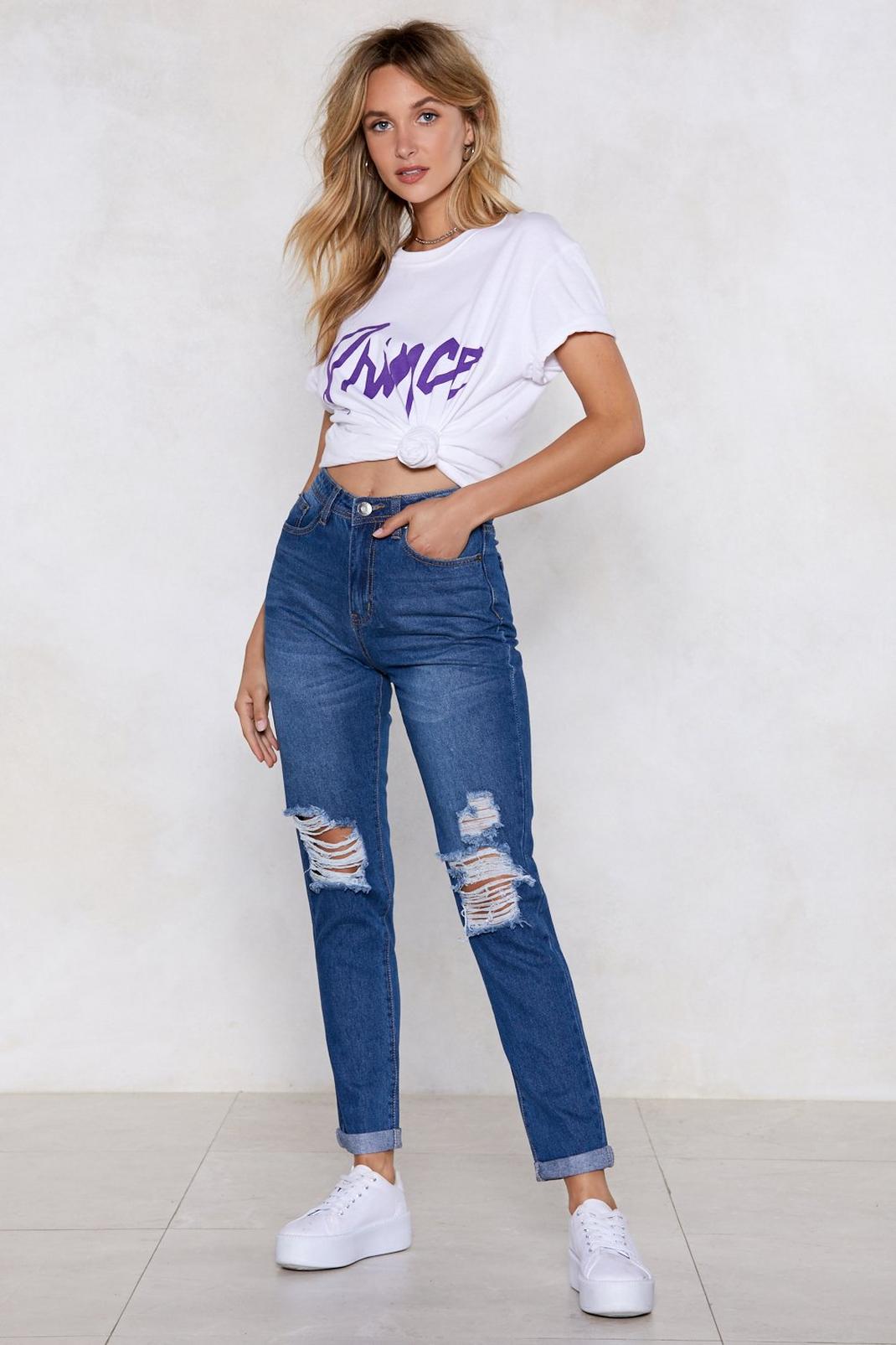 Asking For Trouble Distressed Jeans image number 1