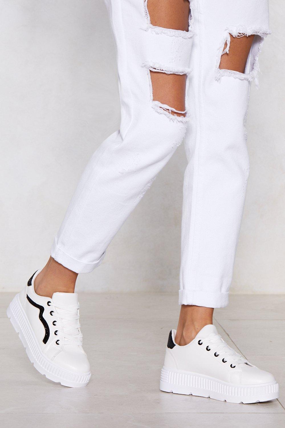 heart platform sneakers