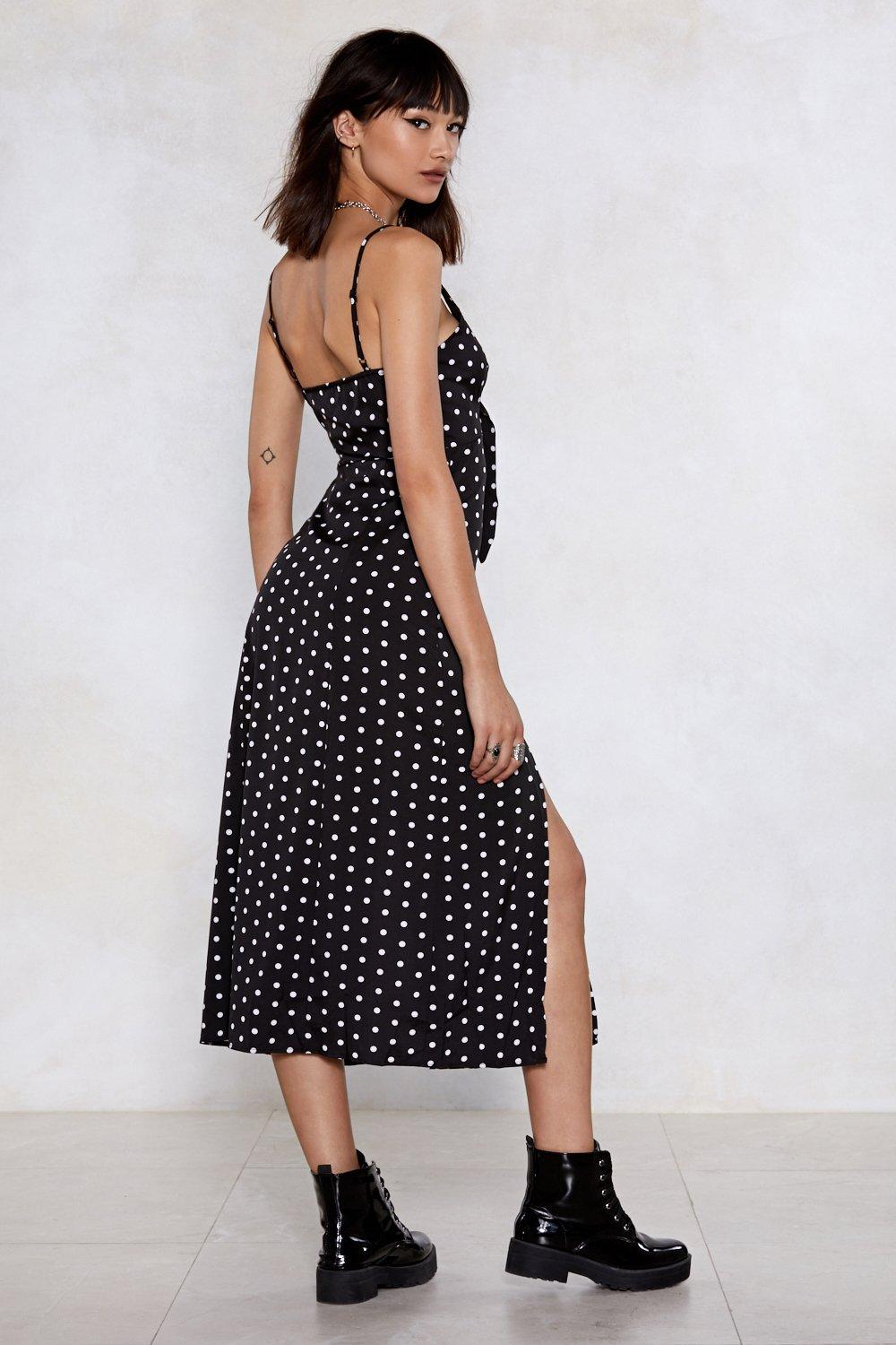 polka dot dress nasty gal