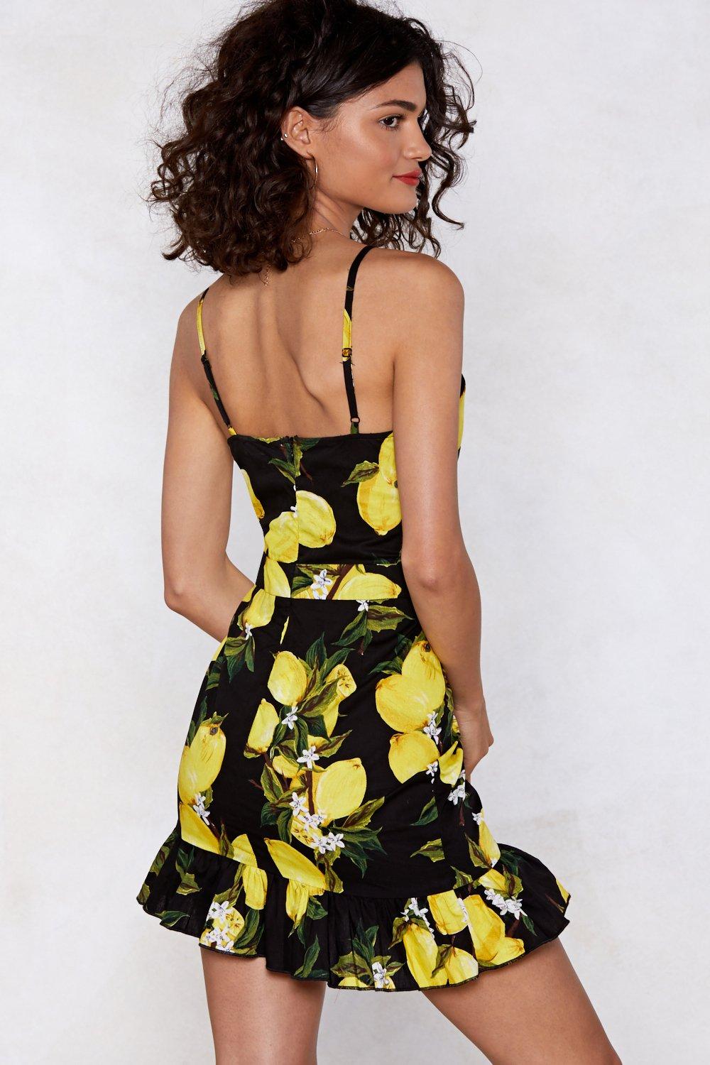 Nasty gal lemon dress sale