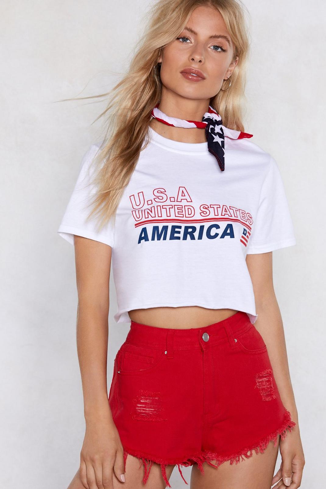 There's a Party in the USA Cropped Tee image number 1