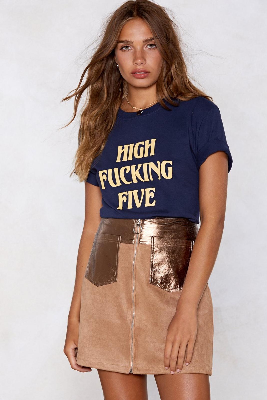 High Fucking Five Tee image number 1