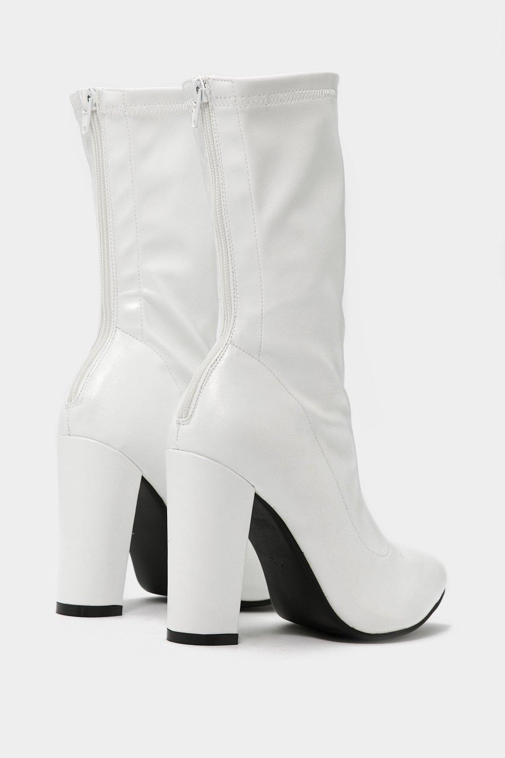 White hot sale sock booties