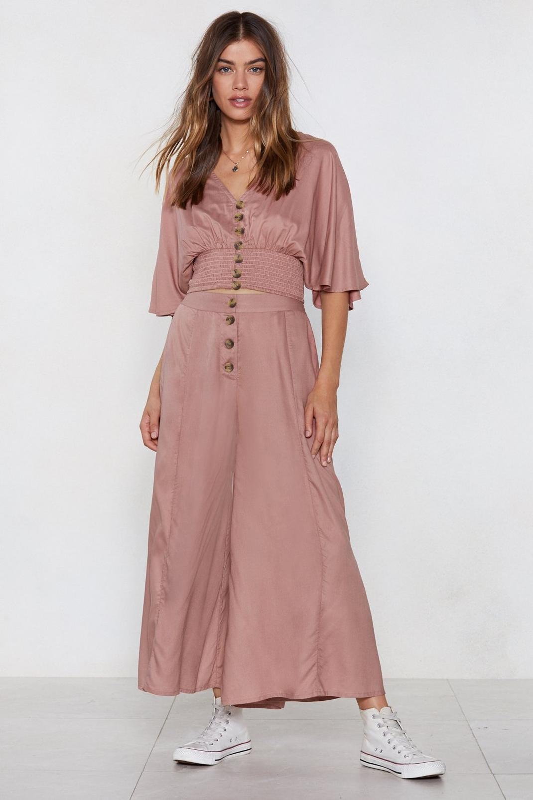Float Round Here Button Culottes image number 1