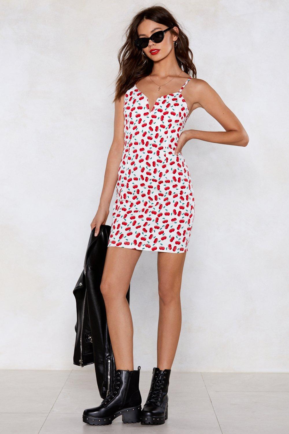 Nasty gal 2024 cherry dress