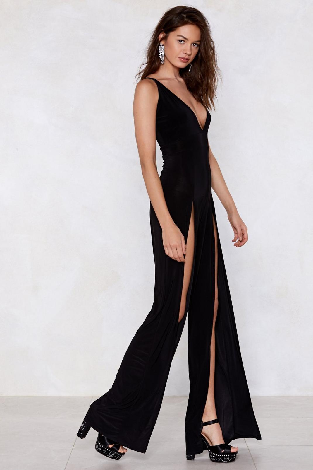 Up to You Slit Jumpsuit | Nasty Gal