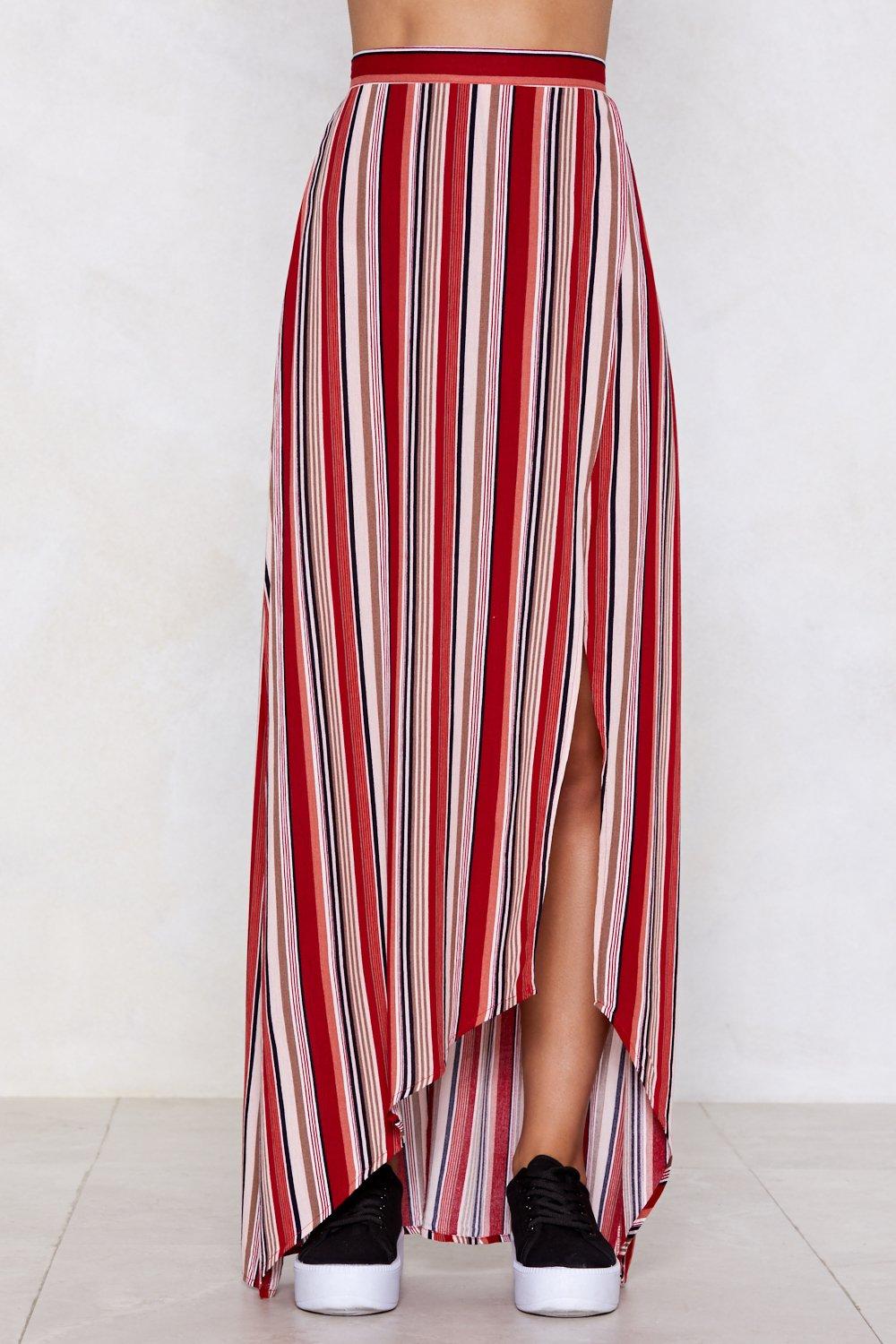 Nasty gal maxi skirt red hotsell