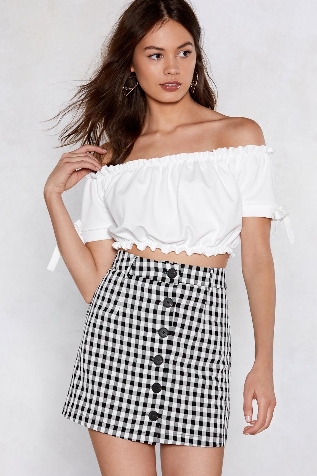Stretch the Rules Off-the-Shoulder Crop Top image number 1