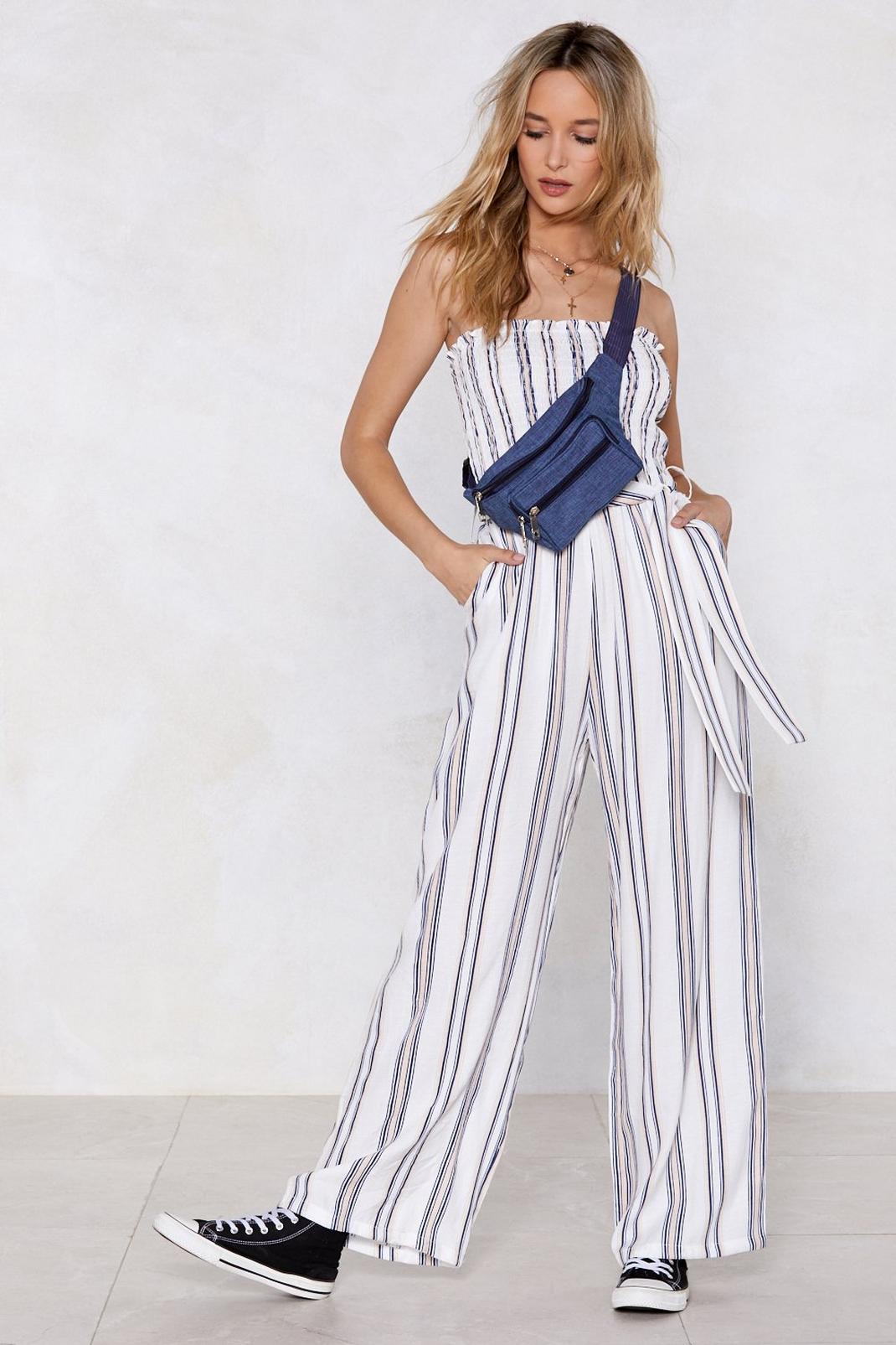 Take Your Line Striped Jumpsuit image number 1