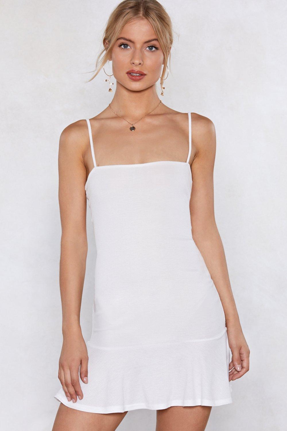 cut slip dress