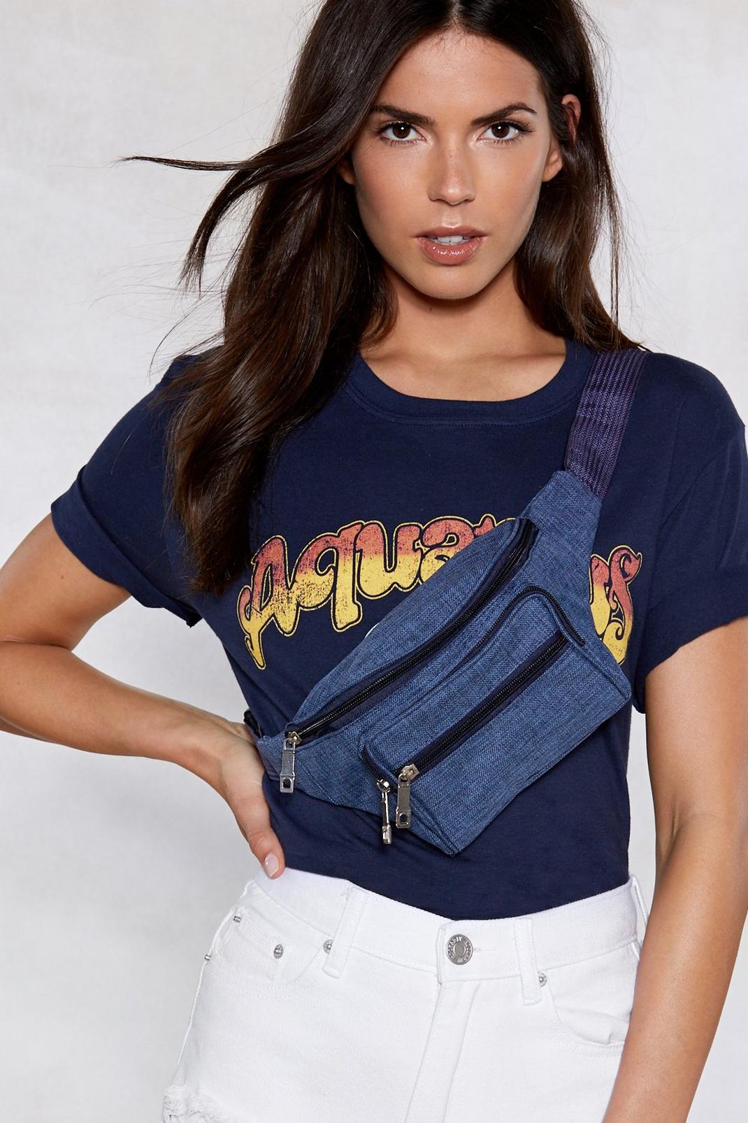 WANT Waist Not Denim Fanny Pack image number 1