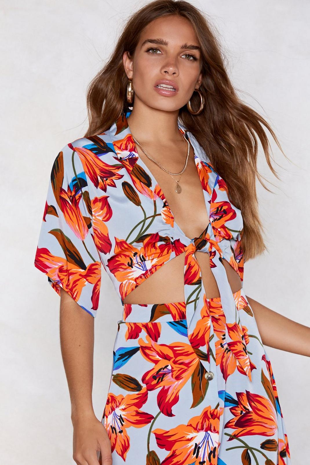 The Temperature's Rising Floral Shirt image number 1