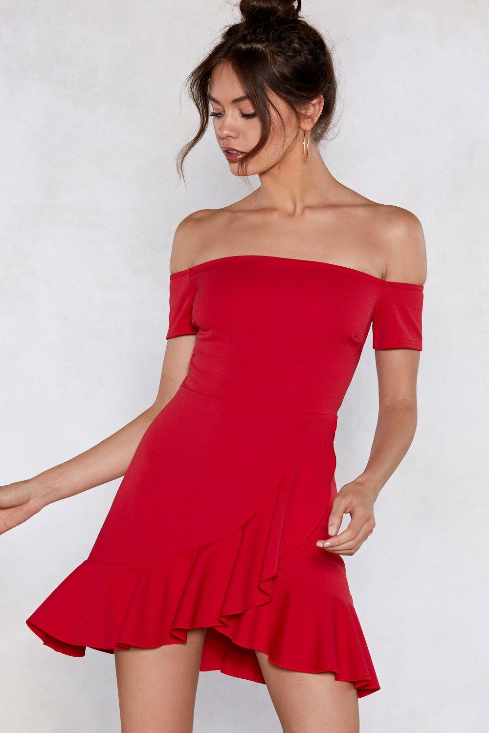 Nasty gal off the hotsell shoulder dress