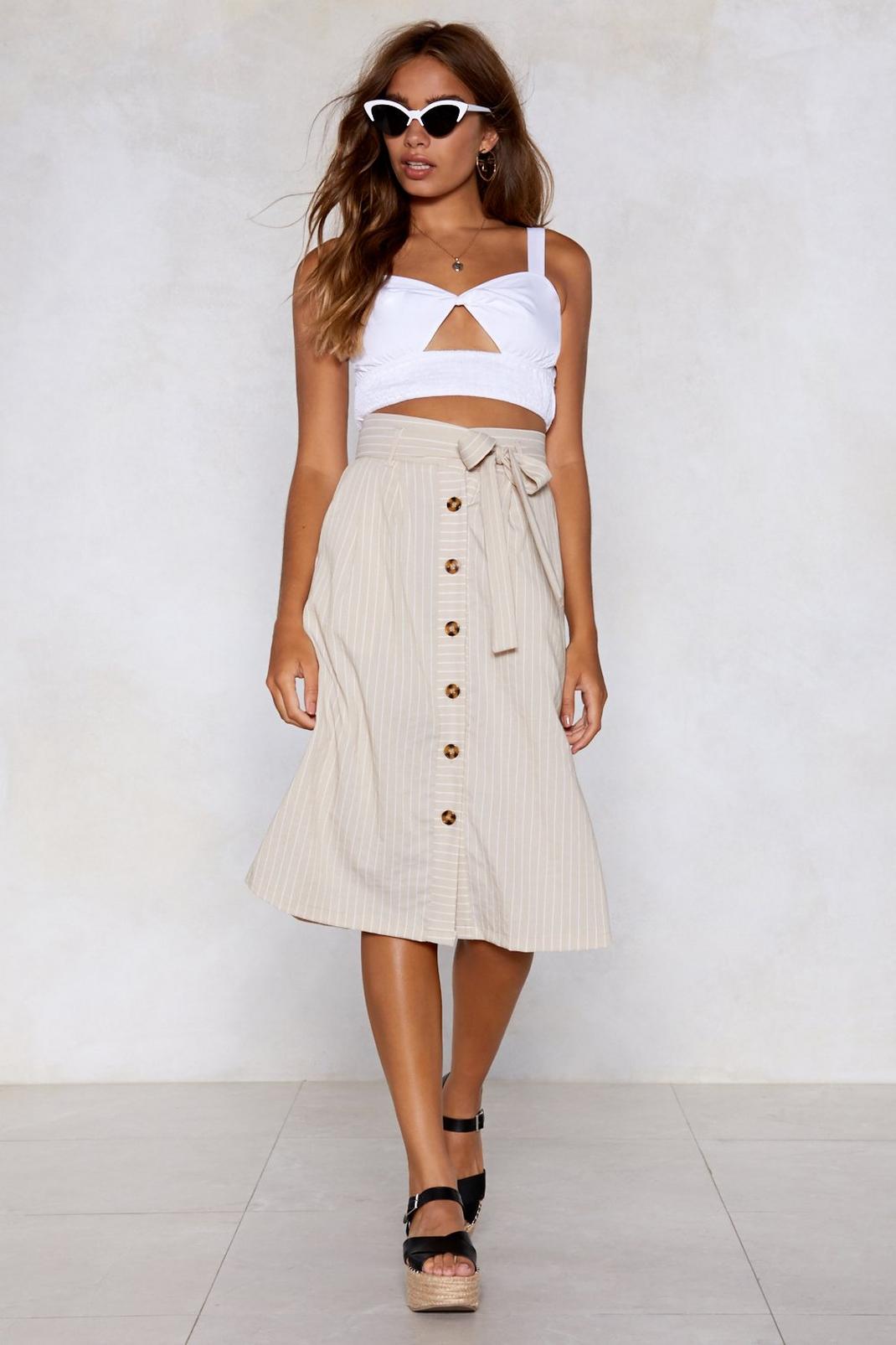 Keep It Together Button Skirt image number 1