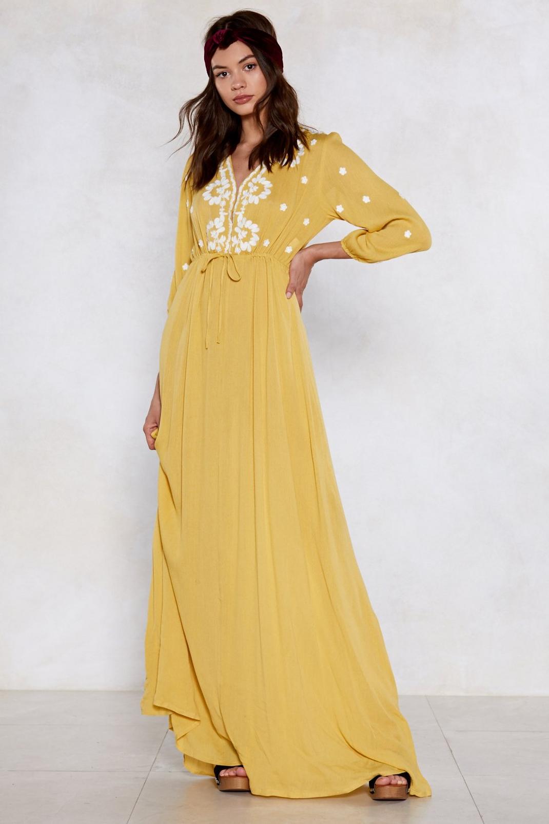 Kick Back and Maxi Embroidered Dress image number 1