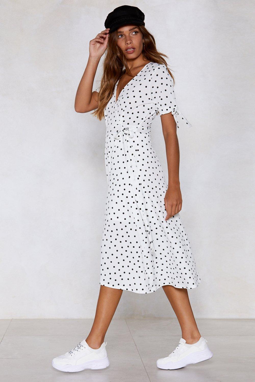 polka dot dress nasty gal