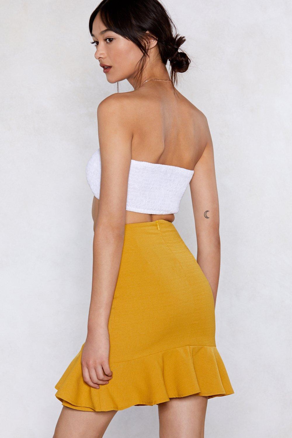 You Are the Real Linen Here Wrap Skirt