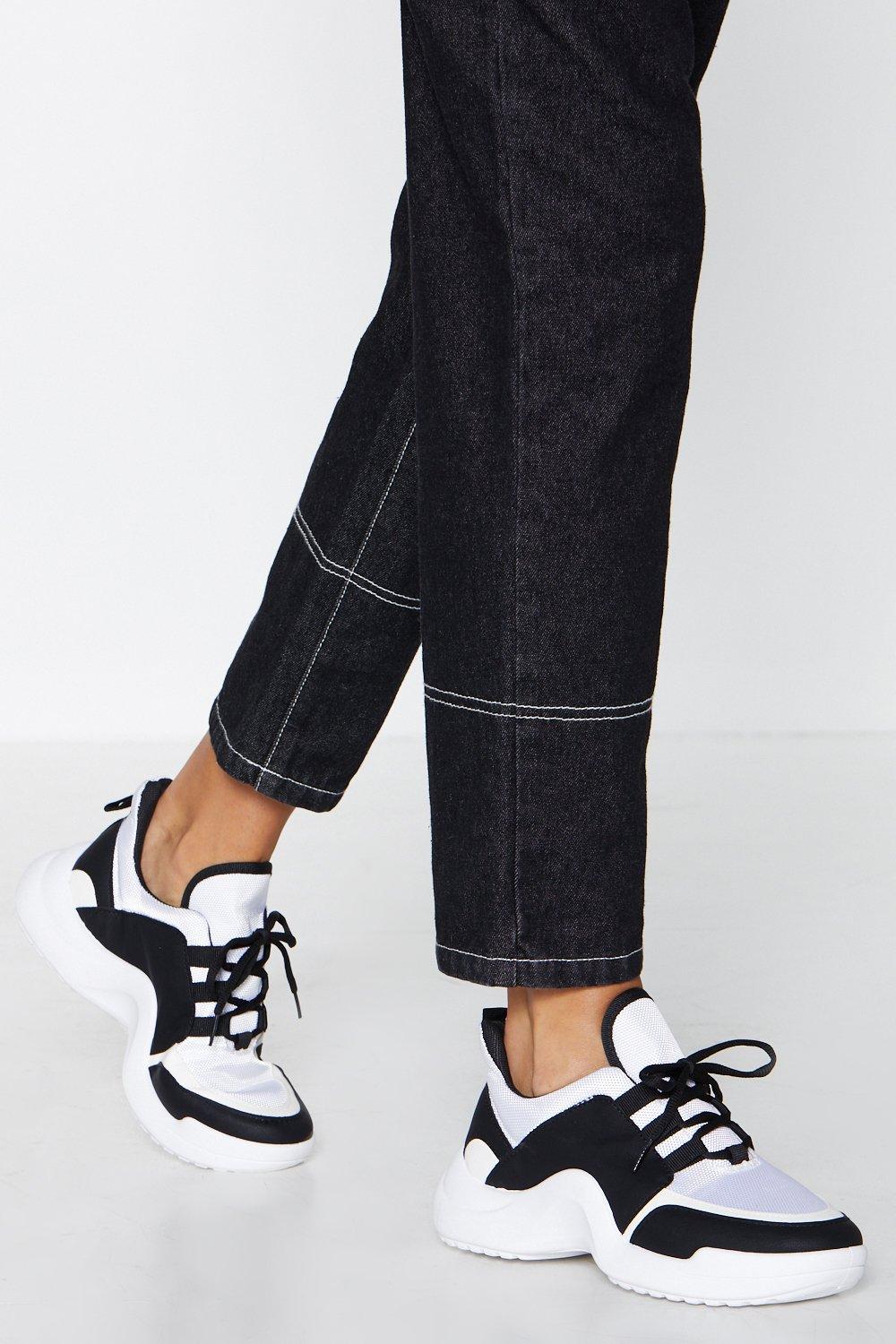 arched sneakers