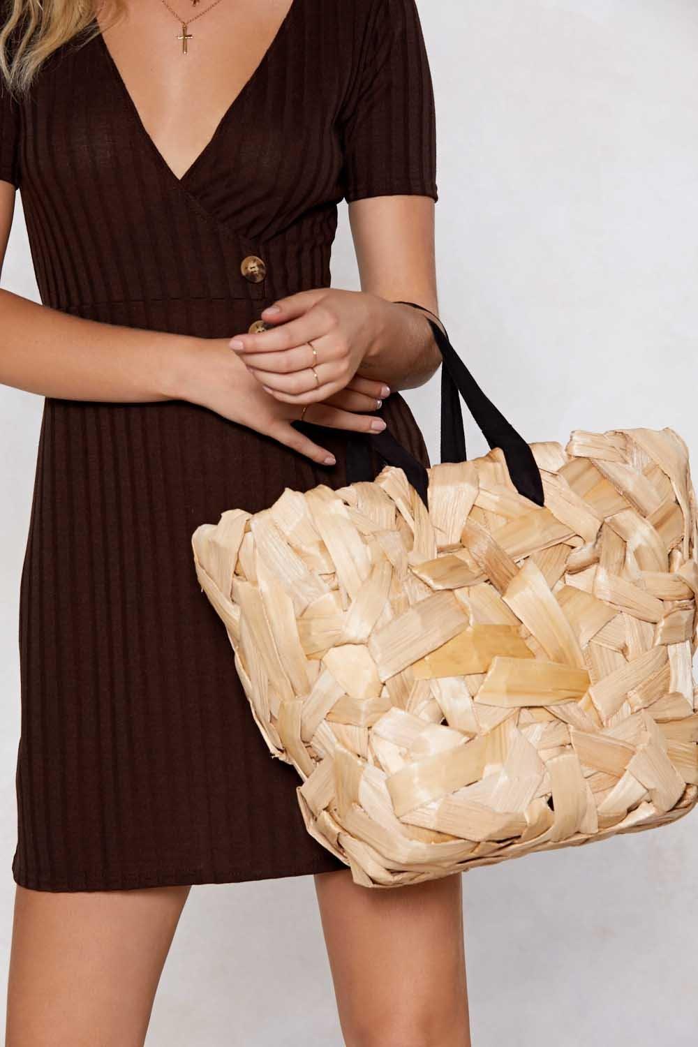 WANT Straw the Line Shopper Bag Nasty Gal