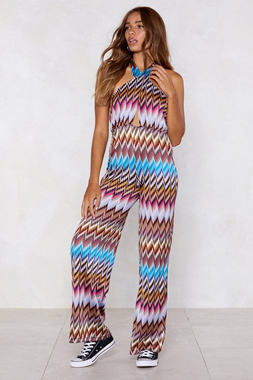 Heading in Our Direction Halter Jumpsuit image number 1